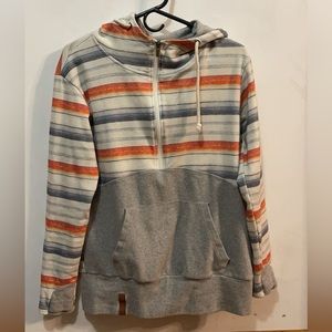 Zip up pullover with hood